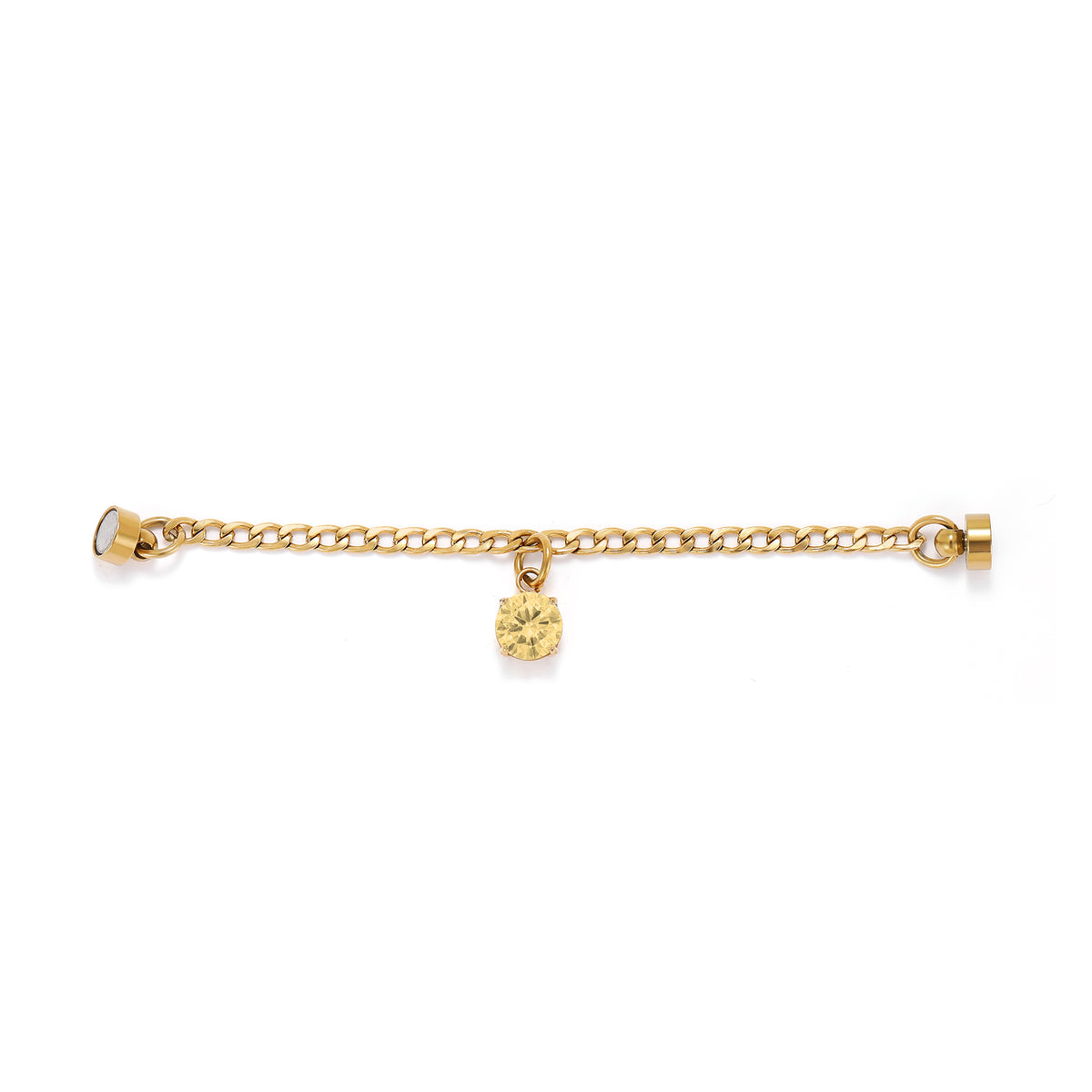 Weinglas-Charm Champagner in Gold, flach liegend – Glasmarker aus Edelstahl 304 mit Magnetverschluss von Tablemuse