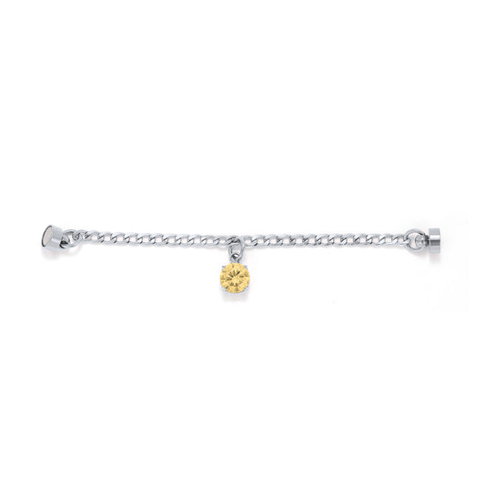 Weinglas-Charm Champagner in Silber, flach liegend – Glasmarker aus Edelstahl 304 mit Magnetverschluss von Tablemuse
